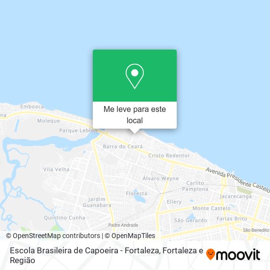 Escola Brasileira de Capoeira - Fortaleza mapa