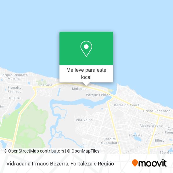 Vidracaria Irmaos Bezerra mapa