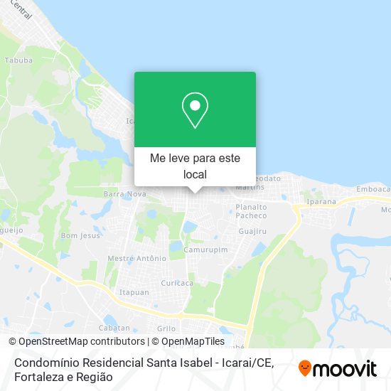 Condomínio Residencial Santa Isabel - Icarai / CE mapa