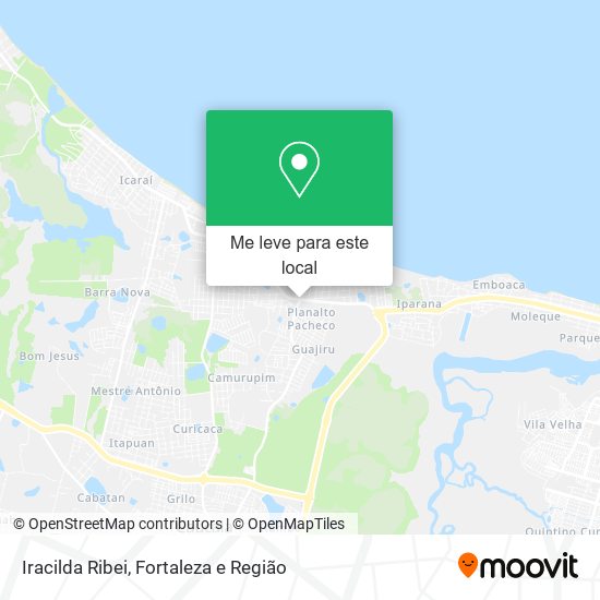 Iracilda Ribei mapa