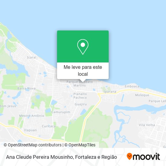 Ana Cleude Pereira Mousinho mapa