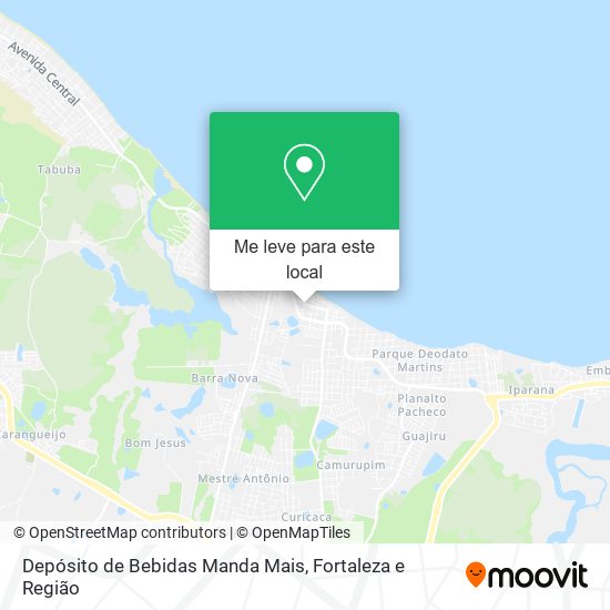 Depósito de Bebidas Manda Mais mapa