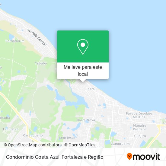 Condominio Costa Azul mapa