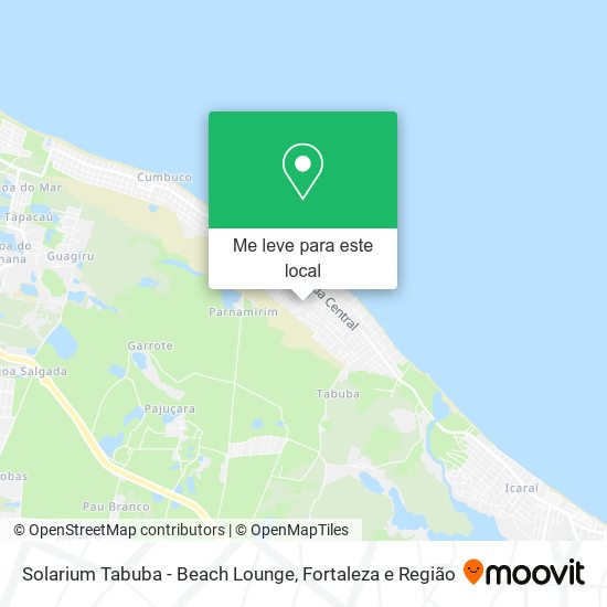 Solarium Tabuba - Beach Lounge mapa