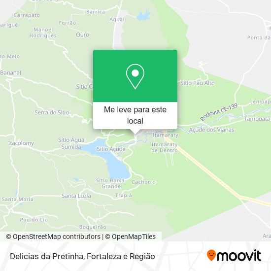 Delicias da Pretinha mapa