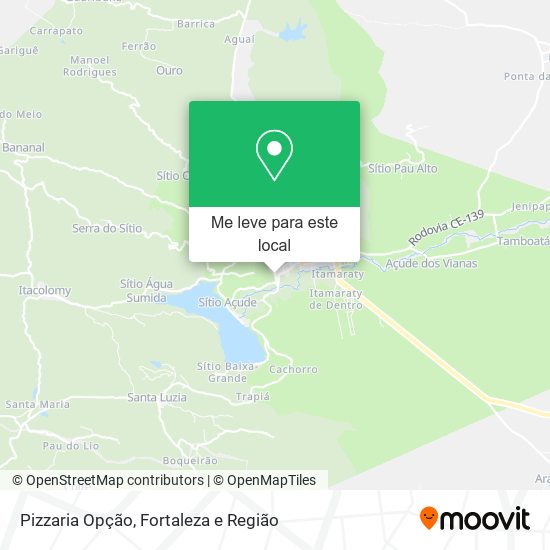 Pizzaria Opção mapa