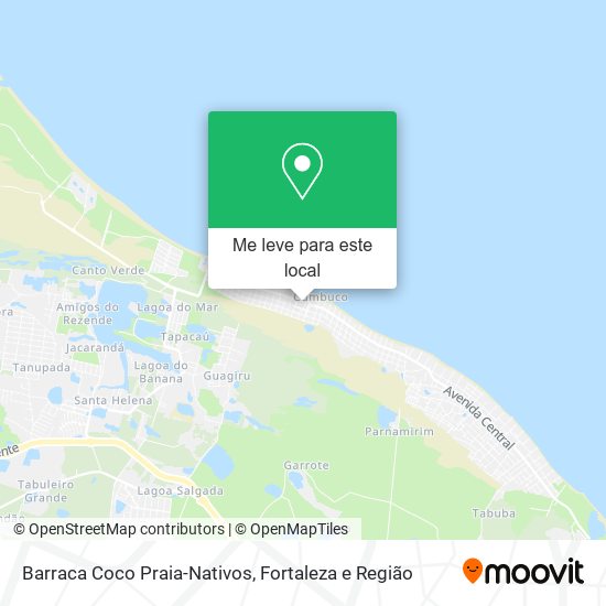 Barraca Coco Praia-Nativos mapa