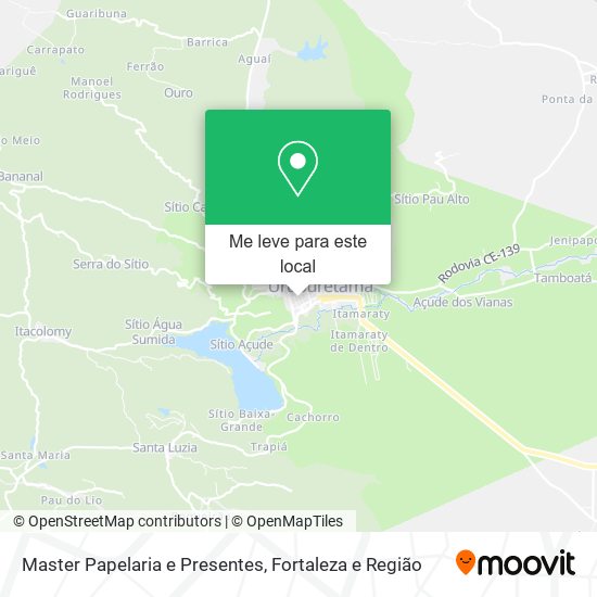 Master Papelaria e Presentes mapa