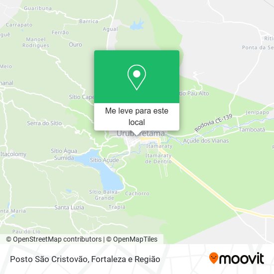 Posto São Cristovão mapa