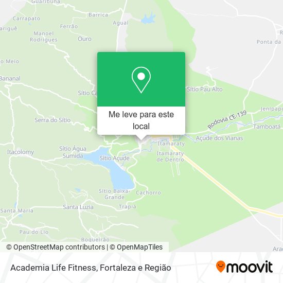 Academia Life Fitness mapa