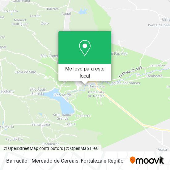 Barracão - Mercado de Cereais mapa