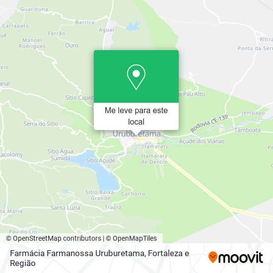 Farmácia Farmanossa Uruburetama mapa