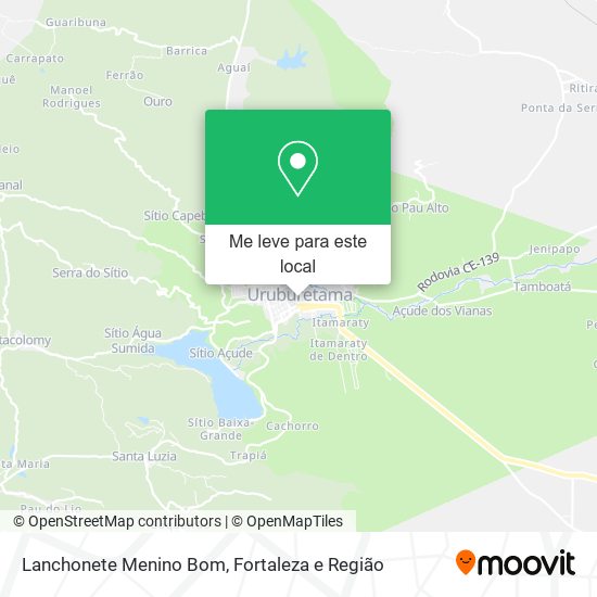 Lanchonete Menino Bom mapa