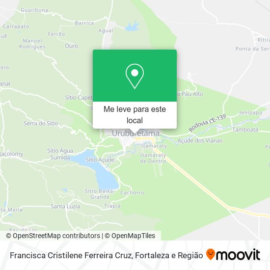 Francisca Cristilene Ferreira Cruz mapa
