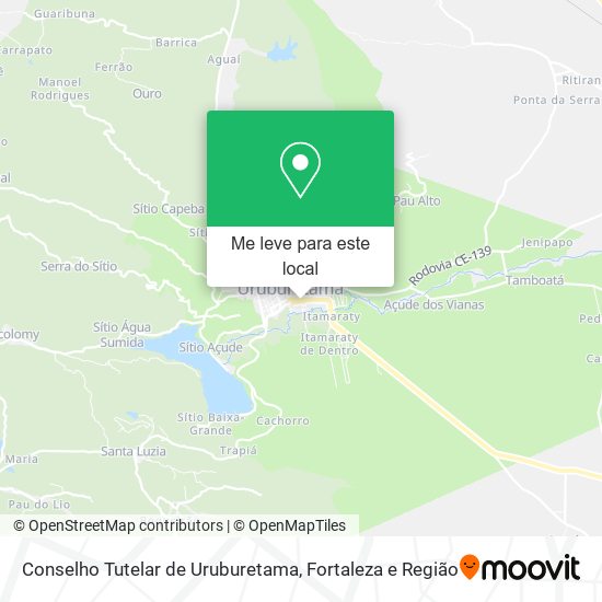 Conselho Tutelar de Uruburetama mapa