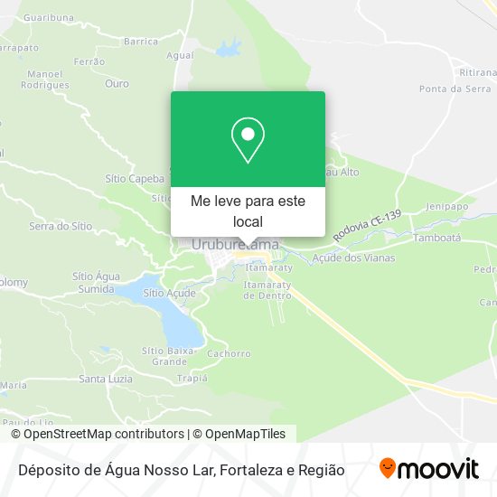 Déposito de Água Nosso Lar mapa