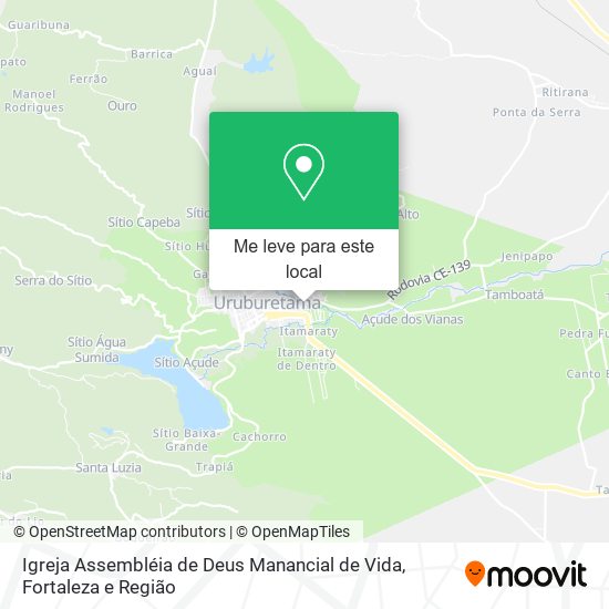 Igreja Assembléia de Deus Manancial de Vida mapa