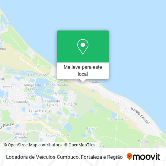 Locadora de Veiculos Cumbuco mapa