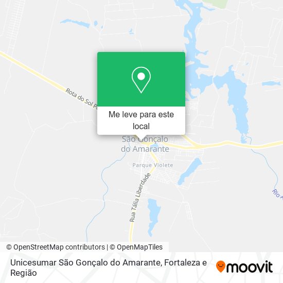 Unicesumar São Gonçalo do Amarante mapa
