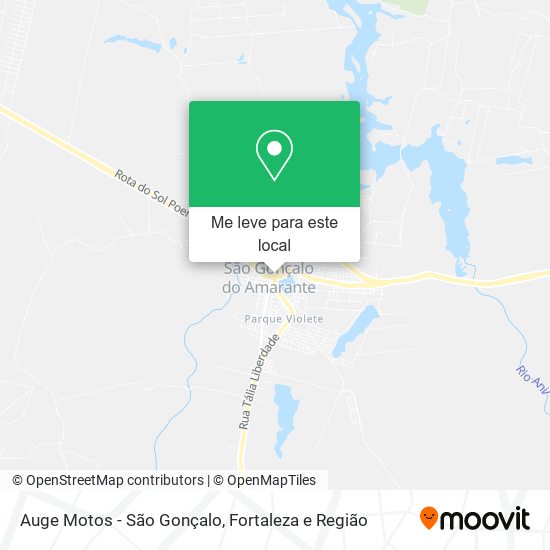 Auge Motos - São Gonçalo mapa