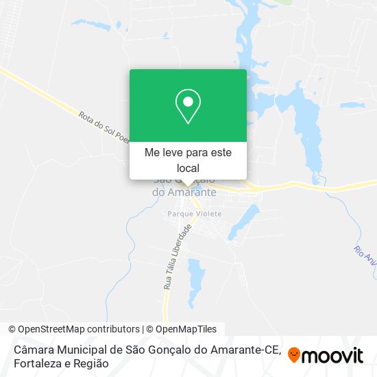 Câmara Municipal de São Gonçalo do Amarante-CE mapa