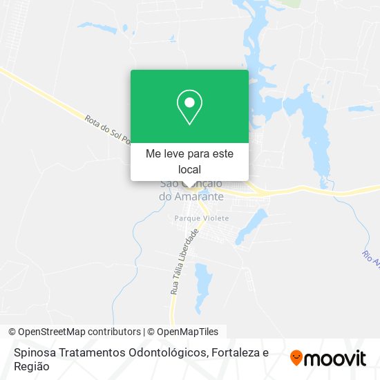 Spinosa Tratamentos Odontológicos mapa