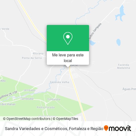 Sandra Variedades e Cosméticos mapa