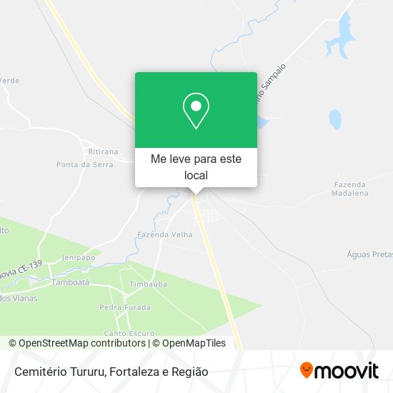 Cemitério Tururu mapa