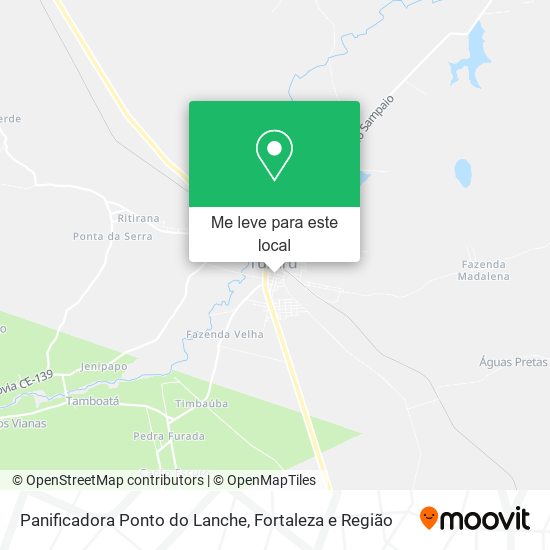 Panificadora Ponto do Lanche mapa