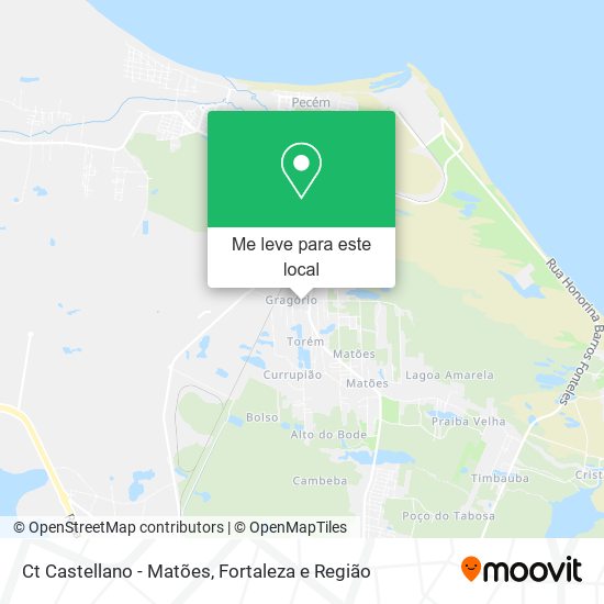 Ct Castellano - Matões mapa
