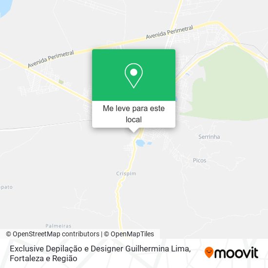 Exclusive Depilação e Designer Guilhermina Lima mapa