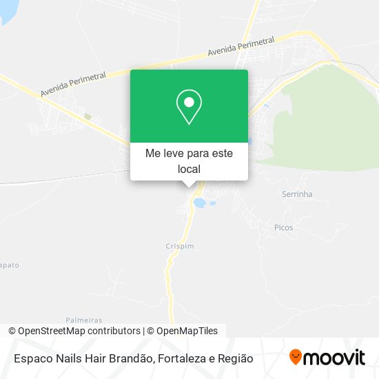 Espaco Nails Hair Brandão mapa