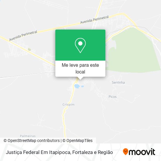 Justiça Federal Em Itapipoca mapa