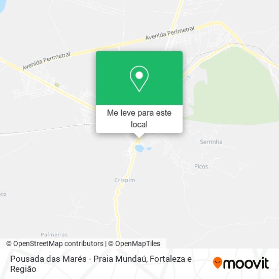 Pousada das Marés - Praia Mundaú mapa