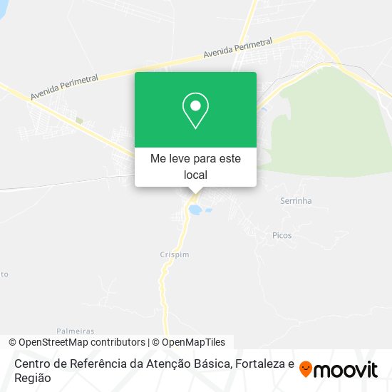 Centro de Referência da Atenção Básica mapa