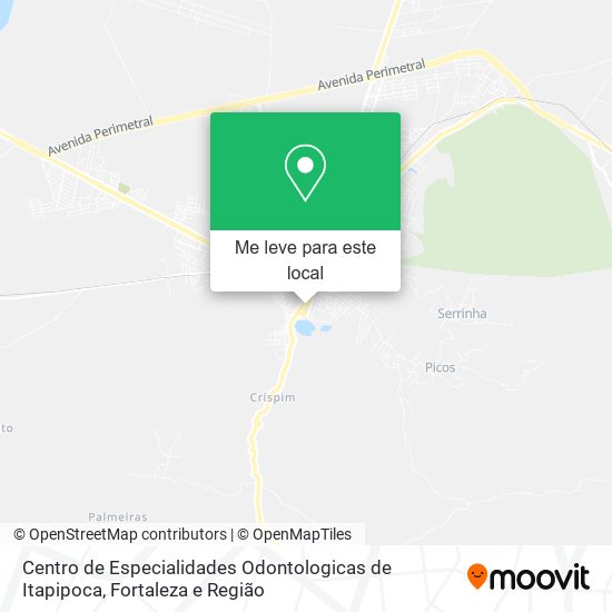 Centro de Especialidades Odontologicas de Itapipoca mapa