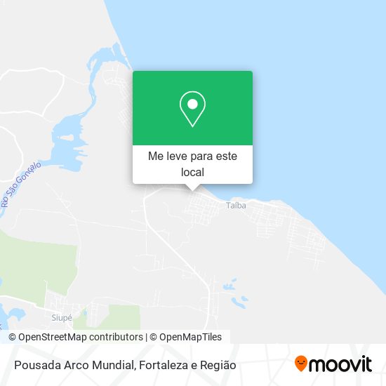 Pousada Arco Mundial mapa