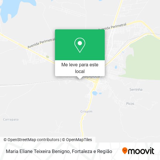 Maria Eliane Teixeira Benigno mapa