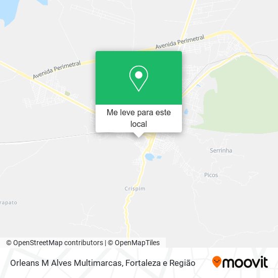 Orleans M Alves Multimarcas mapa