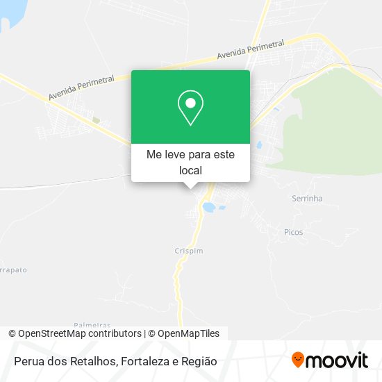 Perua dos Retalhos mapa