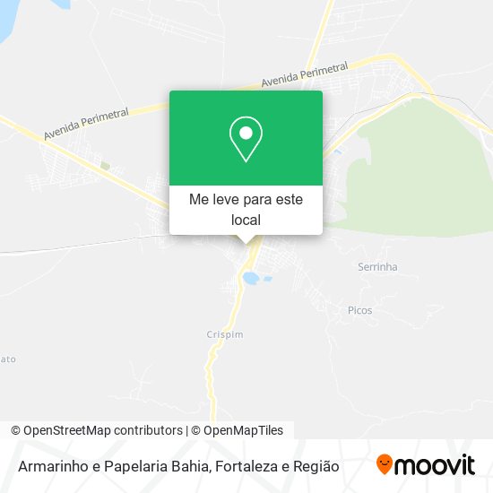 Armarinho e Papelaria Bahia mapa