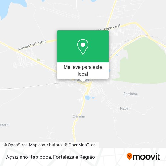 Açaizinho Itapipoca mapa