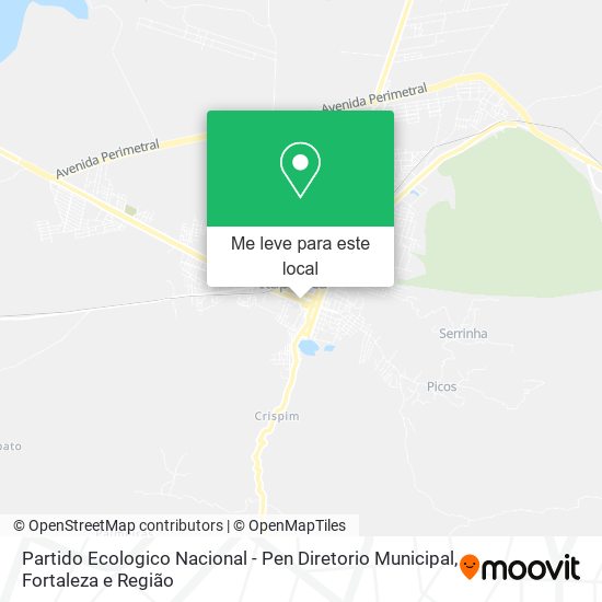 Partido Ecologico Nacional - Pen Diretorio Municipal mapa