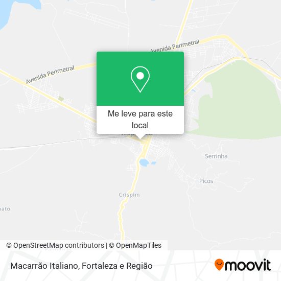 Macarrão Italiano mapa