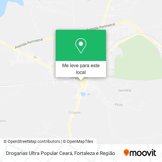 Drogarias Ultra Popular Ceará mapa