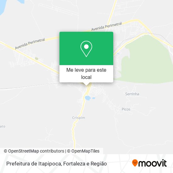 Prefeitura de Itapipoca mapa