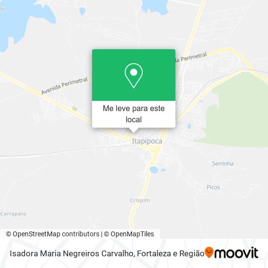 Isadora Maria Negreiros Carvalho mapa