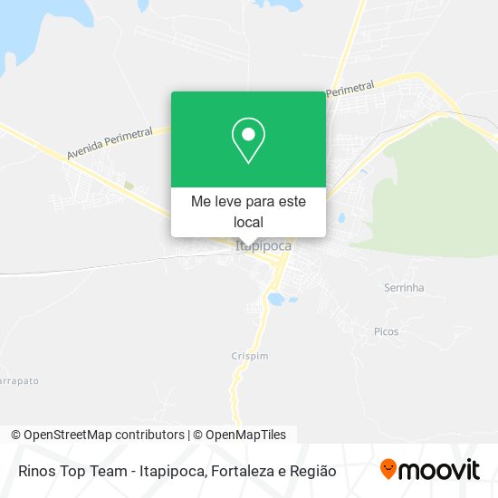 Rinos Top Team - Itapipoca mapa