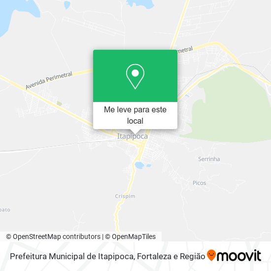 Prefeitura Municipal de Itapipoca mapa
