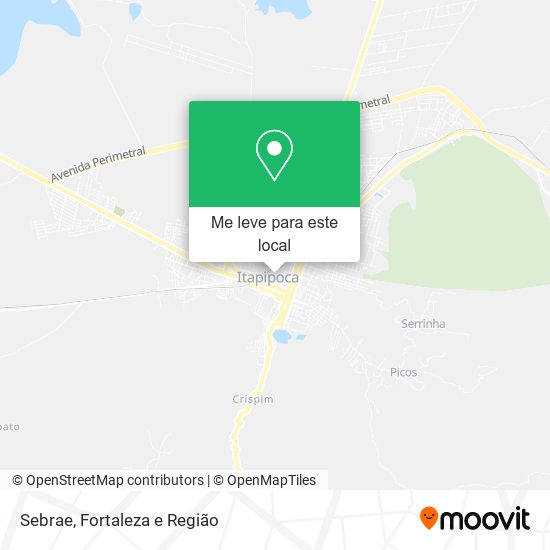 Sebrae mapa